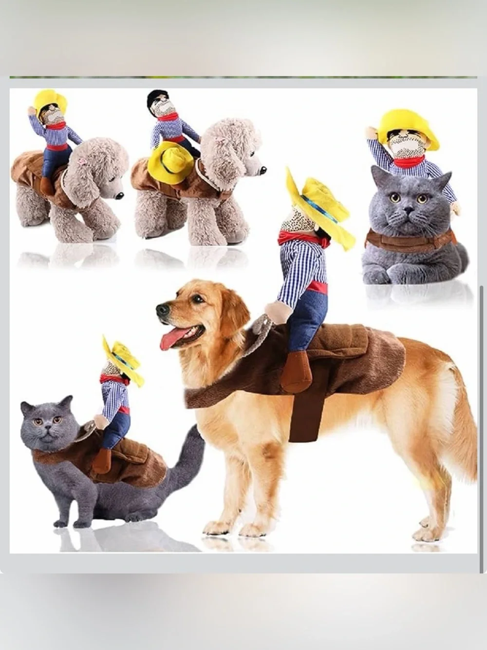 NWT Costume XL Dog Cowboy | Funny Pet Halloween Costume | Rider Outfit